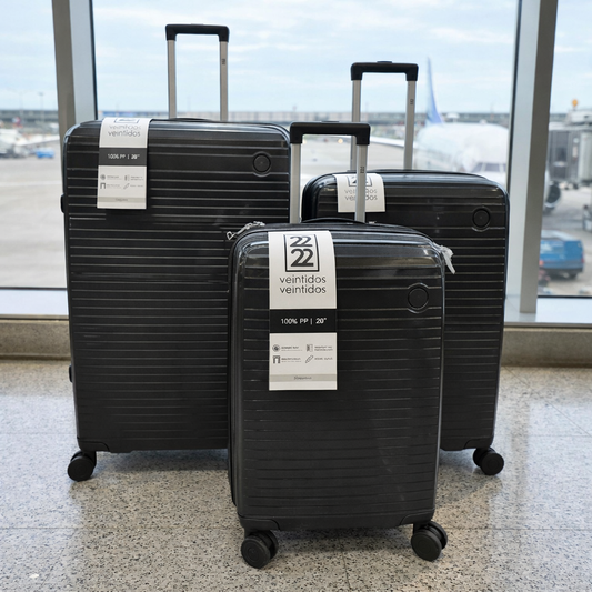Set 3 Valijas PRESENCIA (Grande + Mediana + Carry-On)